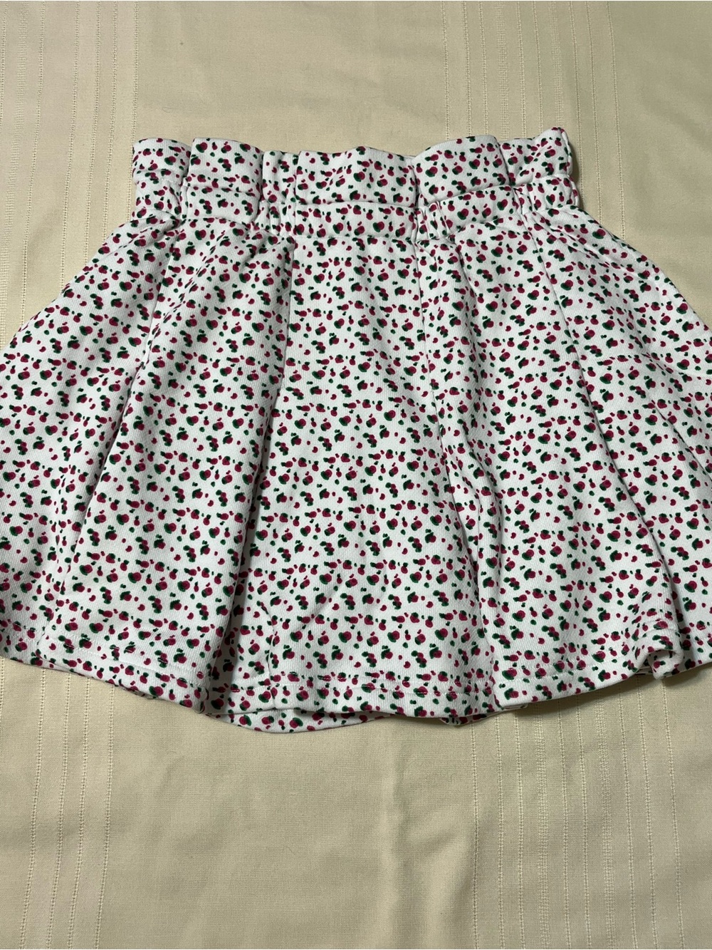 Something Navy Mya Pleated Skort White Floral Cotton